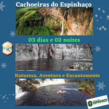 Cachoeiras do Espinhaço 03 dias e 02 noites em Conceição do Mato Dentro