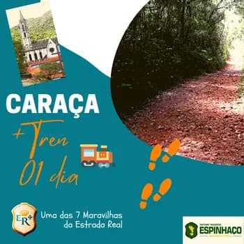 Caminho dos Diamantes / Santuário do Caraça 01 dia em Catas Altas