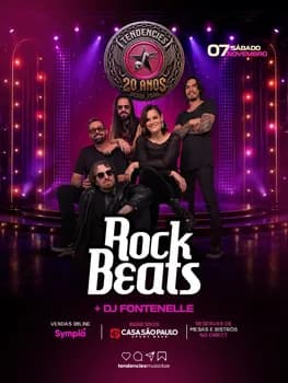 ROCK BEATS - 20 ANOS DE TENDENCIES MUSIC BAR - ABERTURA COM DJ FONTNELLE em Palmas