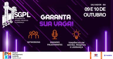 Seminário de Gestão, Projetos e Liderança - SGPL 2026 em Salvador